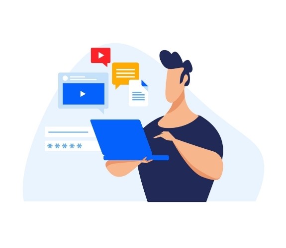 online safety training illustration